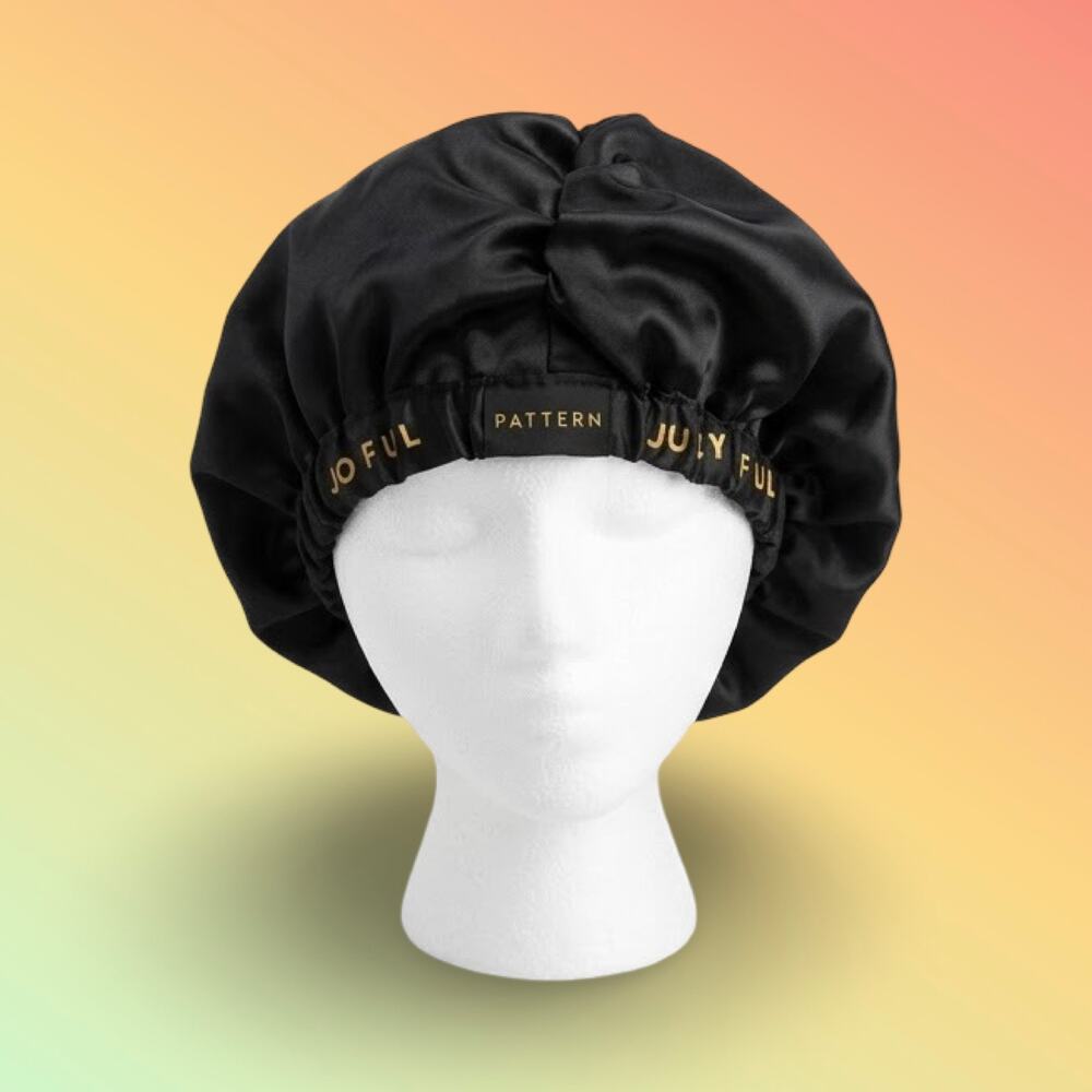 PATTERN Beauty by Tracee Ellis Ross Satin Cap Sleep Bonnet Juicy Joyful Black